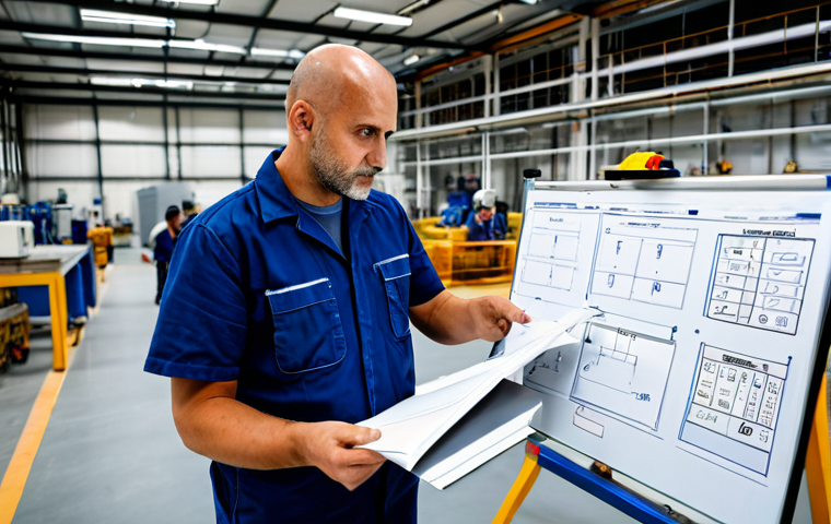 **

"A production manager in a fully clothed, professional outfit, standing on a factory floor, surrounded by machinery and workers in appropriate attire, observing the production process. The scene should convey problem-solving and adaptability in a fast-paced environment, with a whiteboard in the background showing production plans and adjustments. safe for work, appropriate content, perfect anatomy, correct proportions, professional setting, family-friendly, well-formed hands, proper finger count."

**