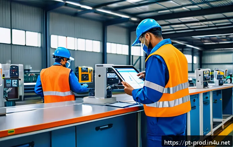 Lean 제조와 생산관리 적용 사례 - A vibrant, detailed factory floor in a Brazilian industrial plant implementing Lean Manufacturing pr...